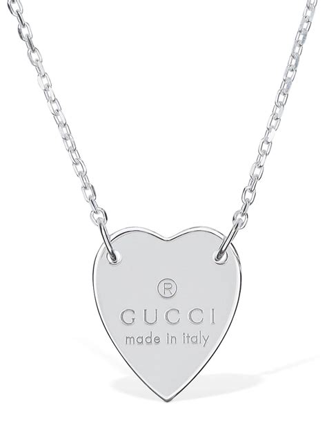 collana cuore gucci|Collane Gucci in Argento Argentato .